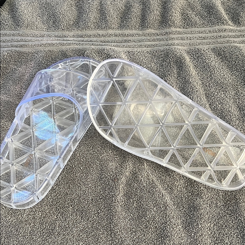 Fashion Nova Clear Geometric Flats